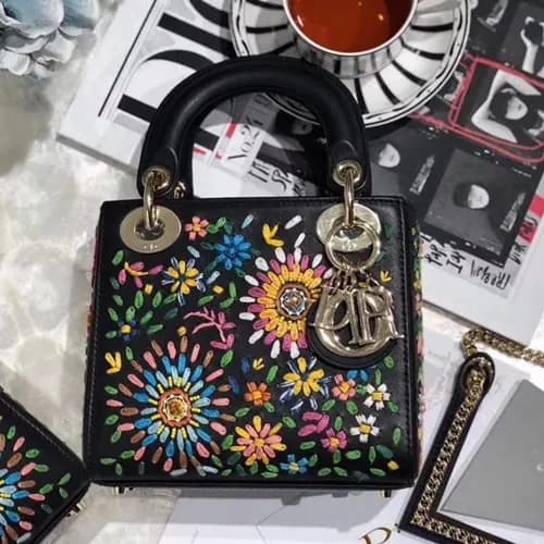 Dior 2019 Lady Dior Mini Tote Shoulder Bag,17CM - … - 1