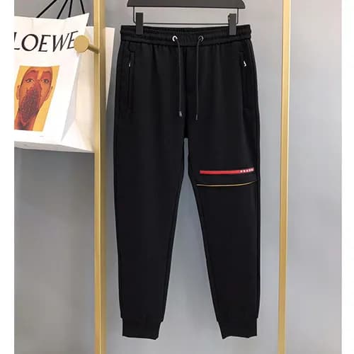 Prada 2019 Mens Logo Cotton Training Pants - 프라다 남… - 1