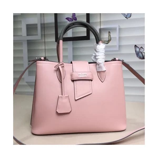 Prada 2019 Woman Leather Tote Shoulder Bag,33cm - … - 1