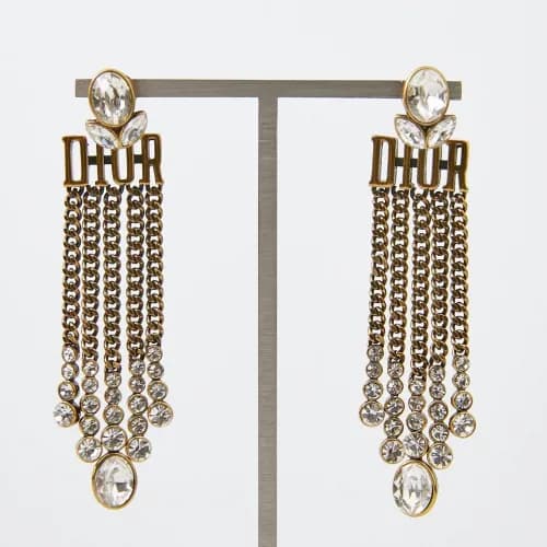 Dior Yellow Gold Earring - 디올 여성용 18k도금 옐로우 골드 … - 1