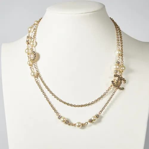 CHANEL Vintage Choker - 샤넬 여성용 빈티지 목걸이CHA0091.(옐로… - 1