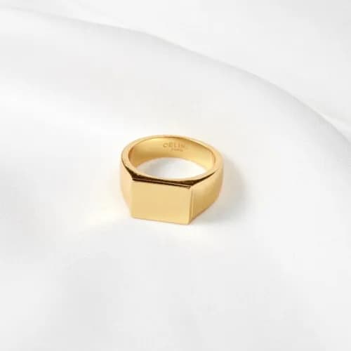 Celine Yellow Gold Ring -셀린느 여성용 옐로우 골드 반지Cel0018… - 1