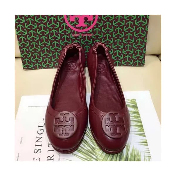 Tory Burch 2019 Ladies Initial Logo Leather Balle… - 1
