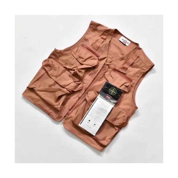 Stone Island x Supreme 2019 Mens Casual Cotton Jac… - 1