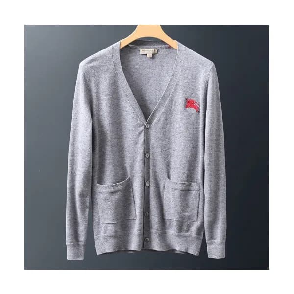 Burberry 2019 Mens Retro Logo Wool Cardigan - 버버리 … - 1