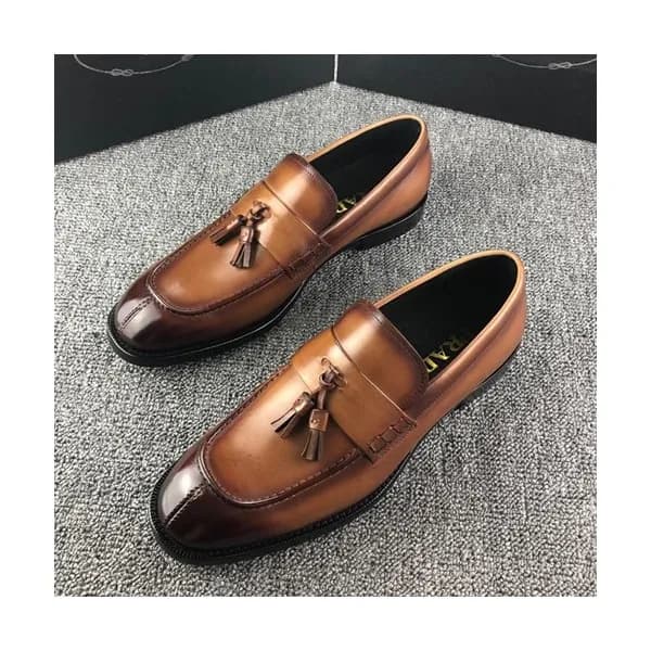 Prada 2019 Mens Leather Shoes - 프라다 2019 남성용 레더 슈즈… - 1