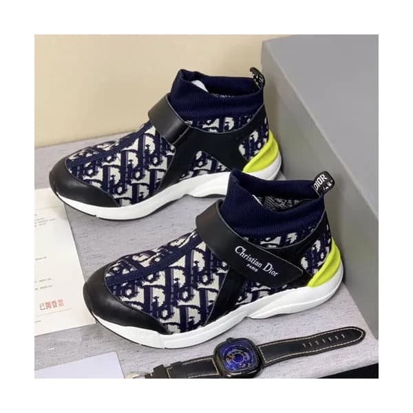 Dior 2019 Mm / Wm Knit & Leather Running Shoes - 디… - 1