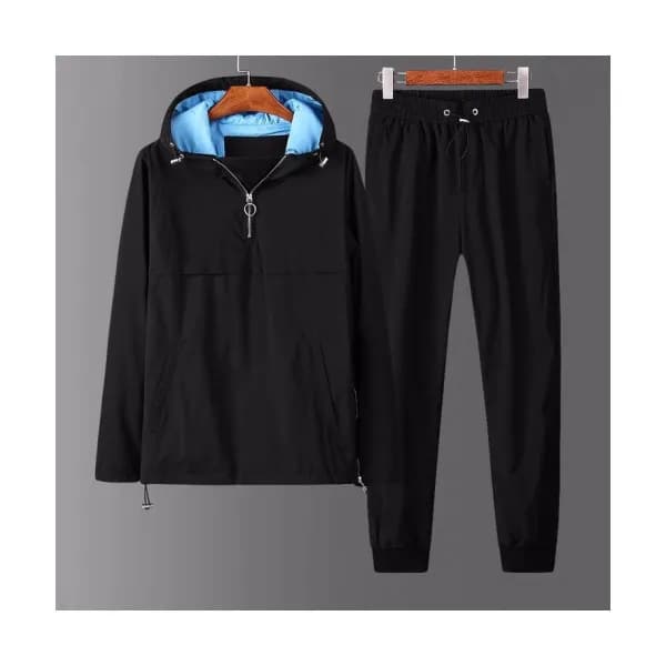 Versace 2019 Mens Logo Training Velvet Clothes&Pan… - 1