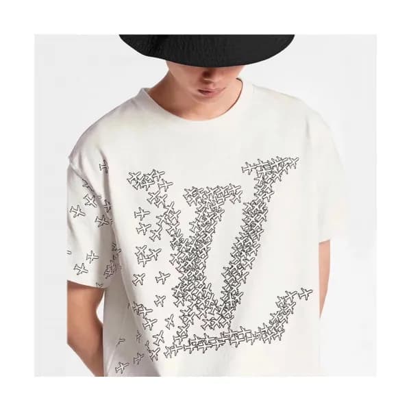 Louis vuitton 2019 Mens Crew-neck Cotton Short Sle… - 1