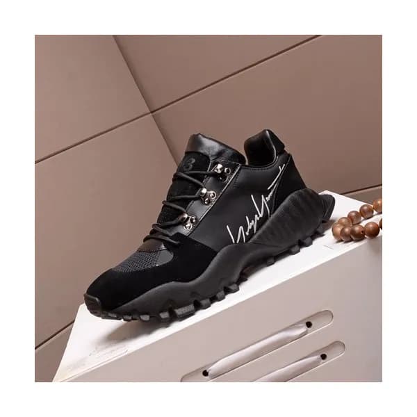 Y-3 2020 Mens Leather Sneakers - 요지야마모토 2020 남성용 레… - 1