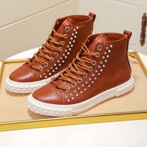 Giuseppe Zanoti 2020 Mens Leather Sneakers - 쥬세페자노…