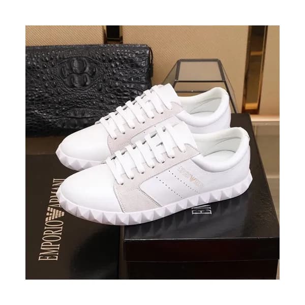 Armani 2020 Mens Leather Sneakers - 알마니 2020 남성용 … - 1