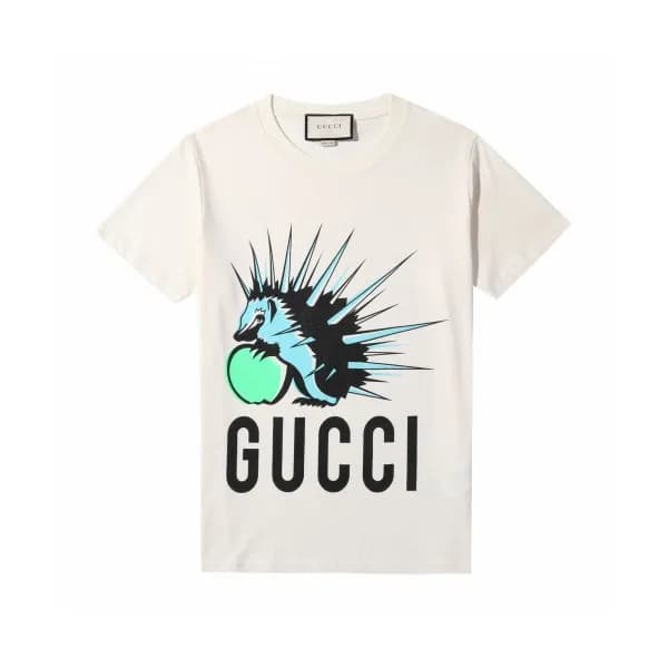 [매장판]Gucci 2020 Mm/Wm Logo Cotton Crew neck Short … - 1
