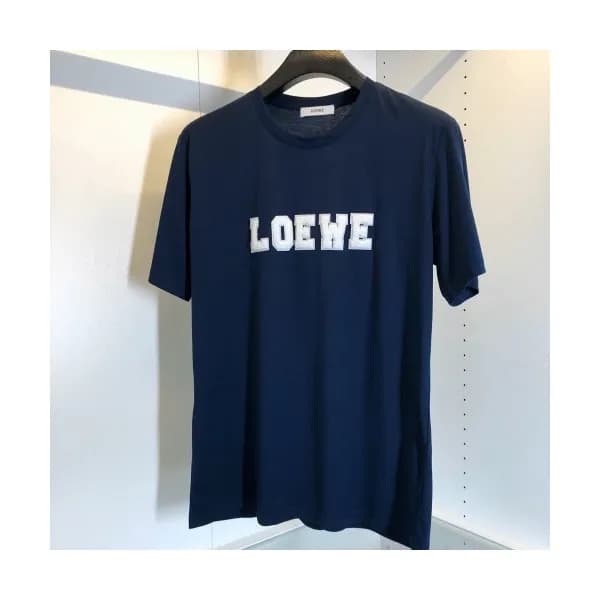 [로에베]Loewe 2020 Mens Logo Cotton Short Sleeved Tsh… - 1