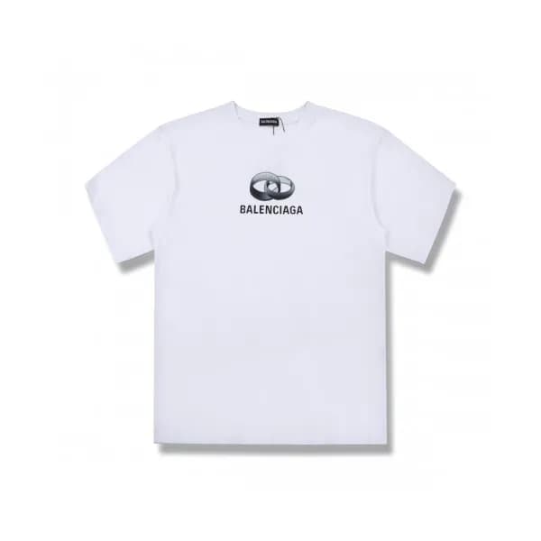 [발렌시아가]Balenciaga 2020 Mm/Wm Logo Cotton Short Sle… - 1