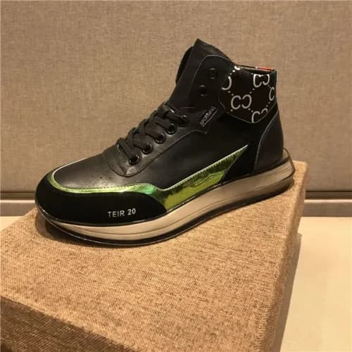 Gucci 2020 Men's Leather Sneakers - 구찌 2020 남성… - 1