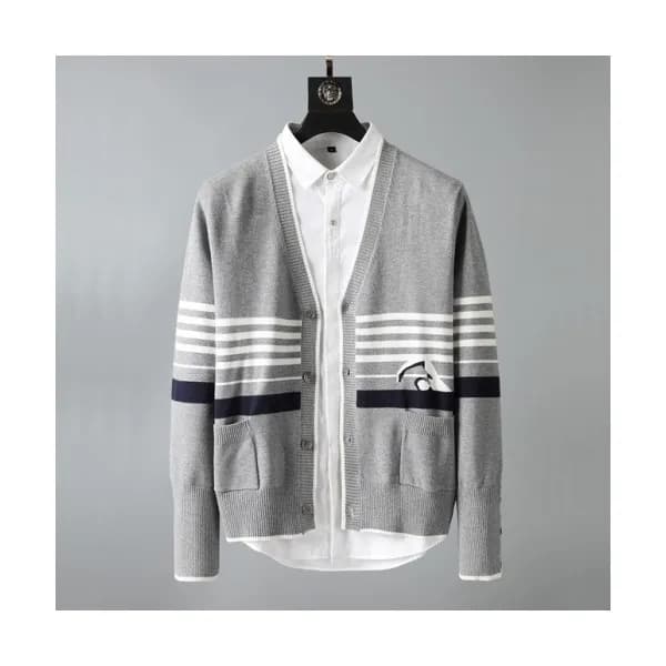 [톰브라운]Thom Browne 2020 Mens Strap V-neck Cardigan … - 1