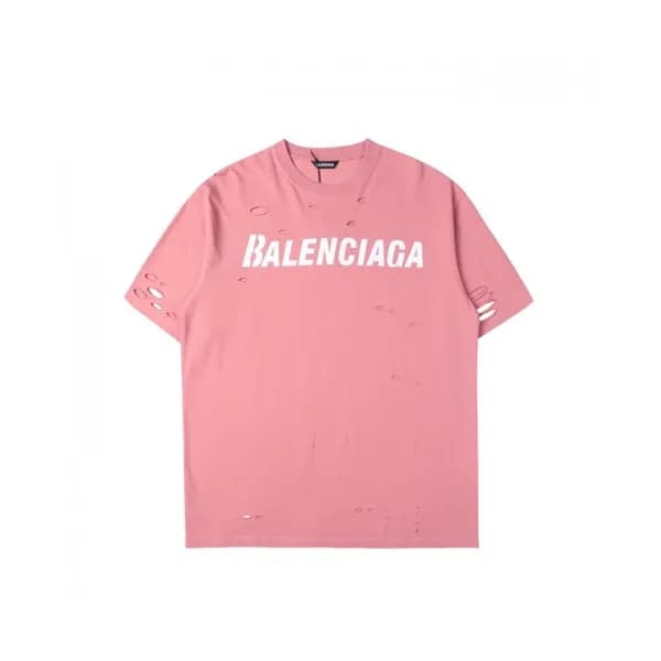Balenciaga Mm/Wm Logo Cotton Short Sleeved Tshirt… - 1