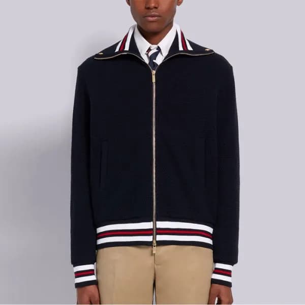 Thom Browne Mens Zip-up Sweaters - 톰브라운 남성 집업 스웨터 … - 1