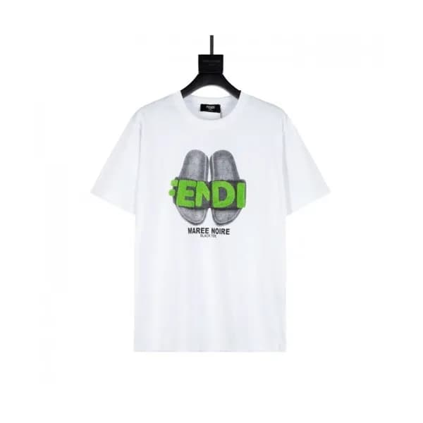 [펜디]Fendi 2021 Mens Logo Casual Short Sleeved Tshi… - 1