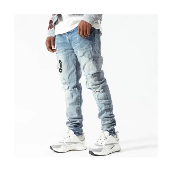 Amiri Mens Trendy Denim Pants Blue - 아미리 2021 남성 … - 1