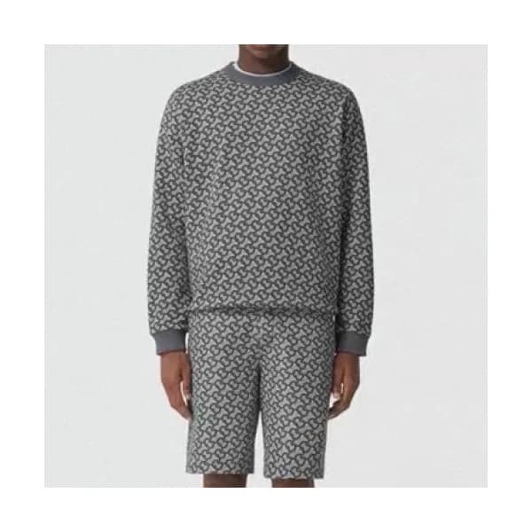 Burberry Mm/Wm Logo Casual Cotton Tshirts Gray - … - 1