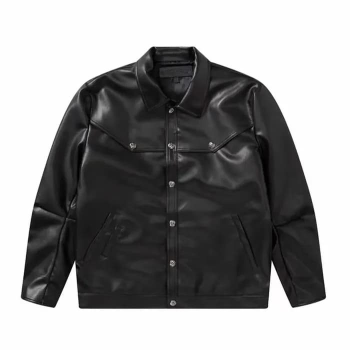 크롬하츠 남성 캐쥬얼 블랙 자켓 - Mens Black Jackets - Chr0127x - 1
