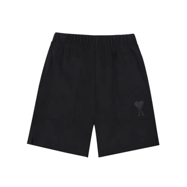 아미 남성 캐쥬얼 블랙 반바지 - Mens Black Half-pants - ami0281… - 1