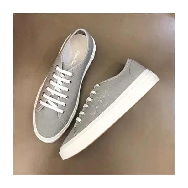 페라가모 남성 모던 그레이 스니커즈 - Mens Gray Sneakers - fer0345… - 1