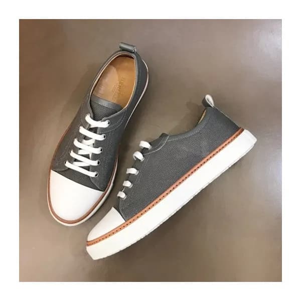 에르메스 남성 클래식 그레이 스니커즈 - Mens Gray Sneakers - her077… - 1