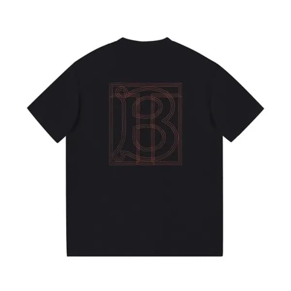 버버리 남성 블랙 크루넥 반팔티 - Mens Black Tshirts - Bur04425x - 1
