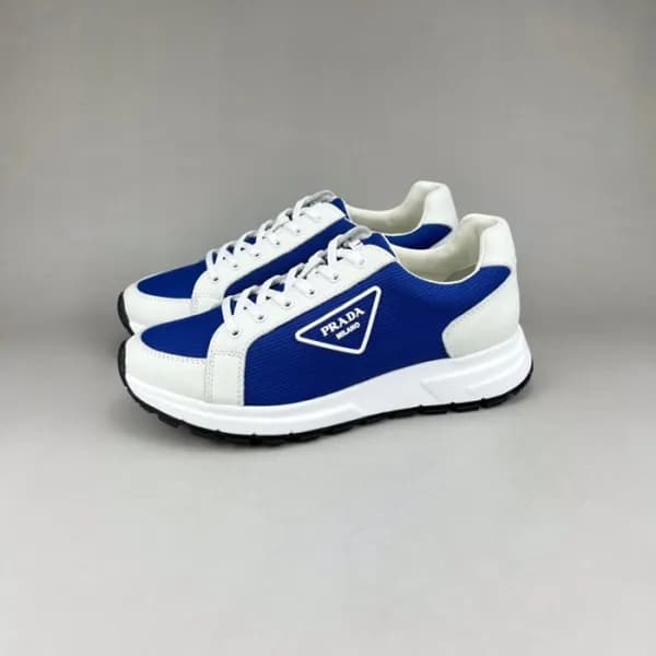 프라다 남성 클래식 블루 스니커즈 - Mens Blue Sneakers - pra02777… - 1