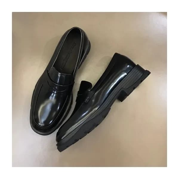 알렉산더맥퀸 남성 히든 블랙 로퍼 - Mens Black Loafer -alx0181x - 1