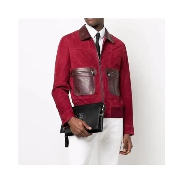 돌체앤가바나 남성 레드 가죽 자켓 - Mens Red Jackets - dol0357x - 1