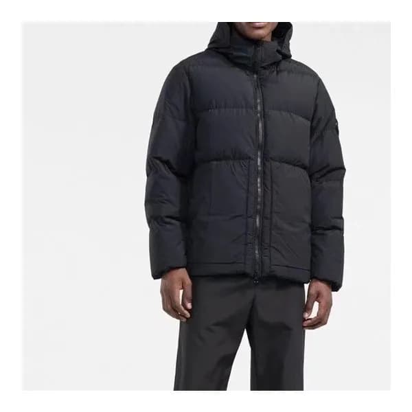 스톤아일랜드 남성 블랙 구스다운 패딩 - Stone Island Mens Black Pad… - 1