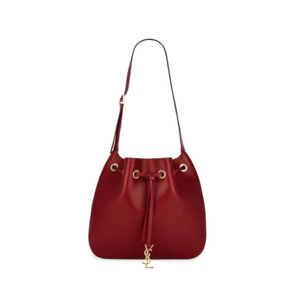 입생로랑 여성 레드 호보백 - Saint Laurent Womens Red Flat Hob… - 1