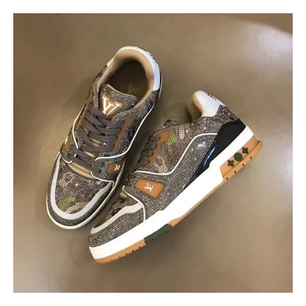 루이비통 남성 브라운 스니커즈 - Louis vuitton Mens Brown Sneake… - 1