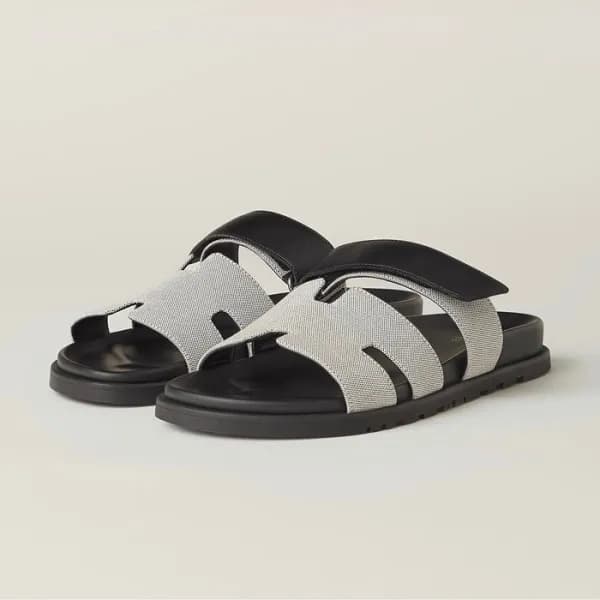 에르메스 여성 블랙 슬리퍼 - Hermes Womens Black Slipper - he1… - 1