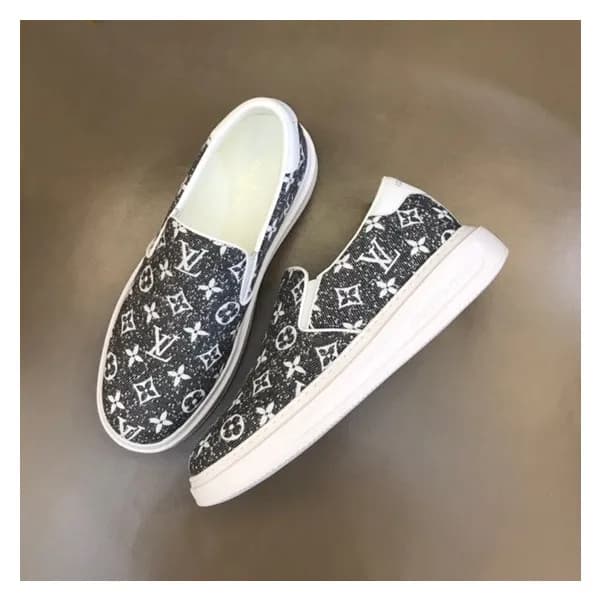 루이비통 남성 모던 블랙 로퍼 - Louis vuitton Mens Black Loafer… - 1