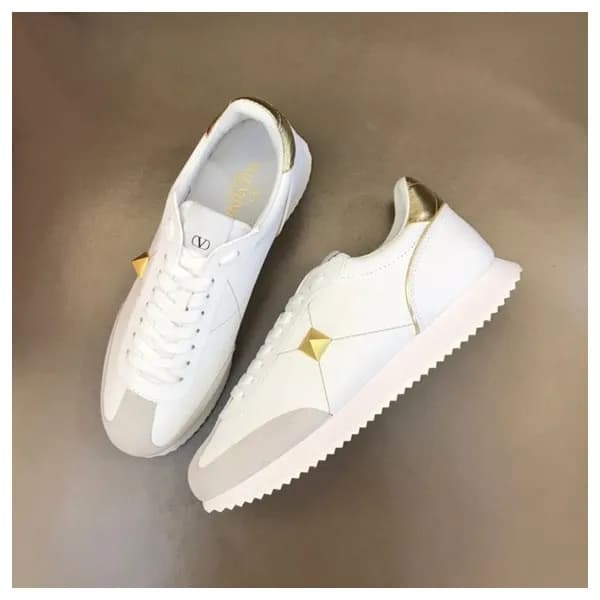발렌티노 남성 모던 골드 스니커즈 - Valentino Mens Gold Sneakers … - 1