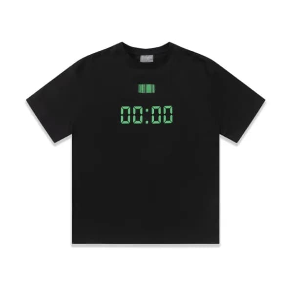 베트멍 남/녀 트렌디 블랙 반팔티 - Vetements Unisex Black Tshirt… - 1