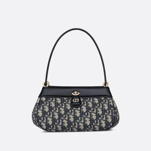디올 여성 오블리크 숄더백 - Dior Womens Navy Shoulder Bag - d… - 1