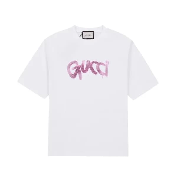 구찌 남/녀 화이트 크루넥 반팔티 - Gucci Unisex White Short slee… - 1