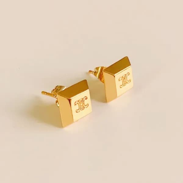 셀린느 여성 골드 이어링 - Celine Womens Gold Earring - acc79… - 1