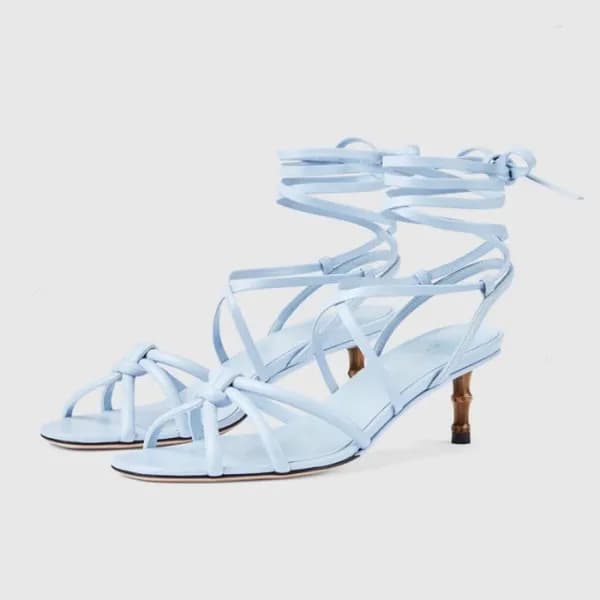구찌 여성 블루 샌들 - Gucci Womens Blue Sandals - gu769x - 1