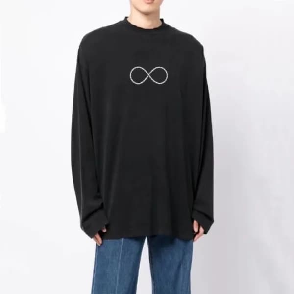 베트멍 남성 블랙 긴팔티 - Veiments Mens Black Tshirts - vet3… - 1