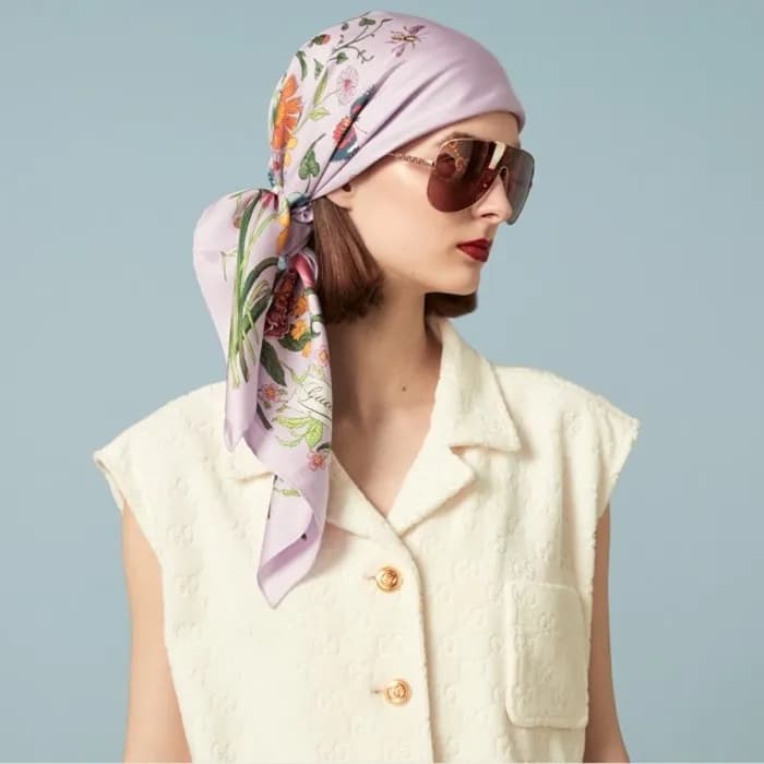 구찌 여성 퍼플 스카프 - Gucci Womens Purple Scarf - gu1086x - 1