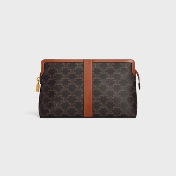 셀린느 여성 브라운 로크 파우치 - Celine Womens Brown Pouch - ce… - 1