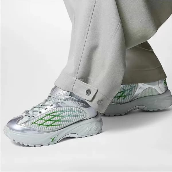 루이비통 남성 그린 스니커즈 - Louis vuitton Mens Green Sneaker… - 1