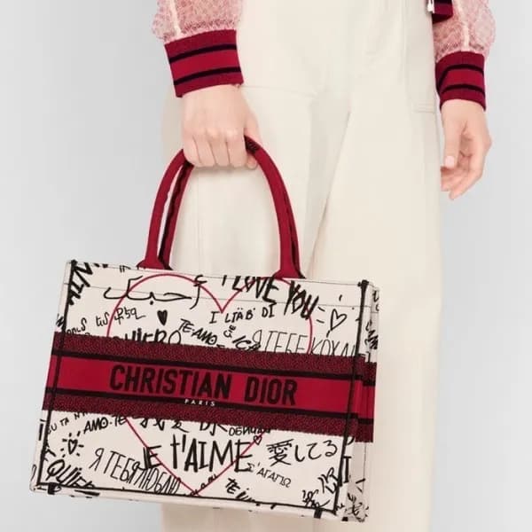 디올 여성 레드 북토트 - Dior Womens Red Book Tote - dib698x - 1